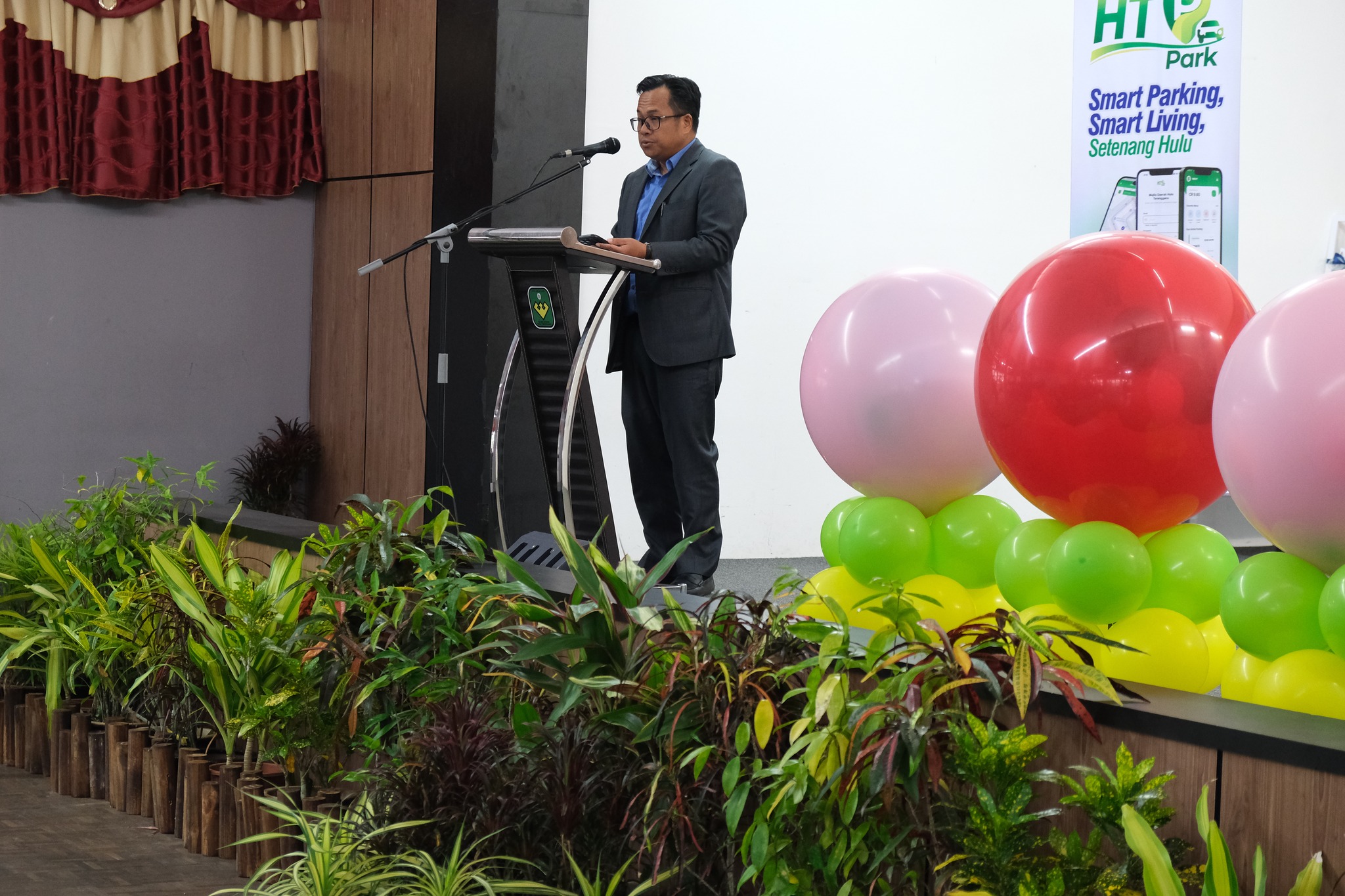 MAJLIS PELANCARAN APLIKASI PINTAR TEMPAT LETAK KERETA (HTPark) MAJLIS DAERAH HULU TERENGGANU